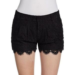 Haute Hippie Lace Black Shorts